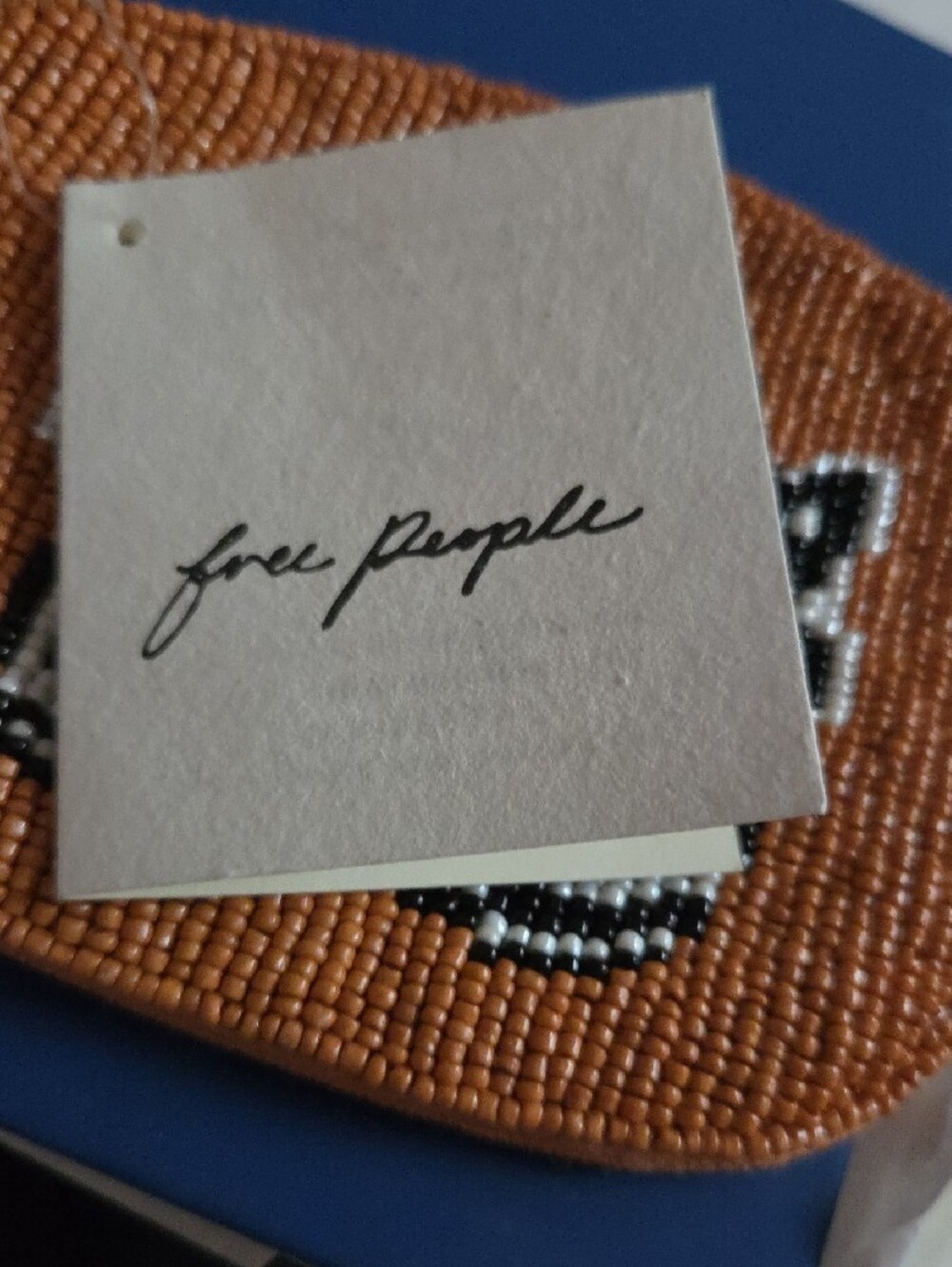 NWT Free People Beaded Butterfly Coin Pouch - Orange - Picture 9 of 9